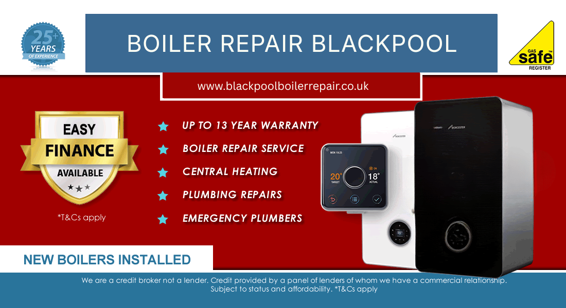 New boilers installation in Blackpool offer poster